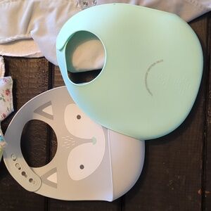 Silicone & Cloth Bib bundle